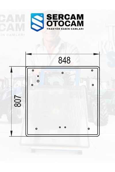 HATTAT A90 ARKA CAMI (9HT1 6039 A1A )