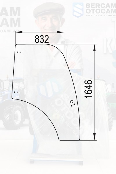 HATTAT A100 SAĞ KAPI CAMI (3HT1 6007 A1A)