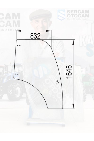 HATTAT A90 SAĞ KAPI CAMI (3HT1 6007 A1A)