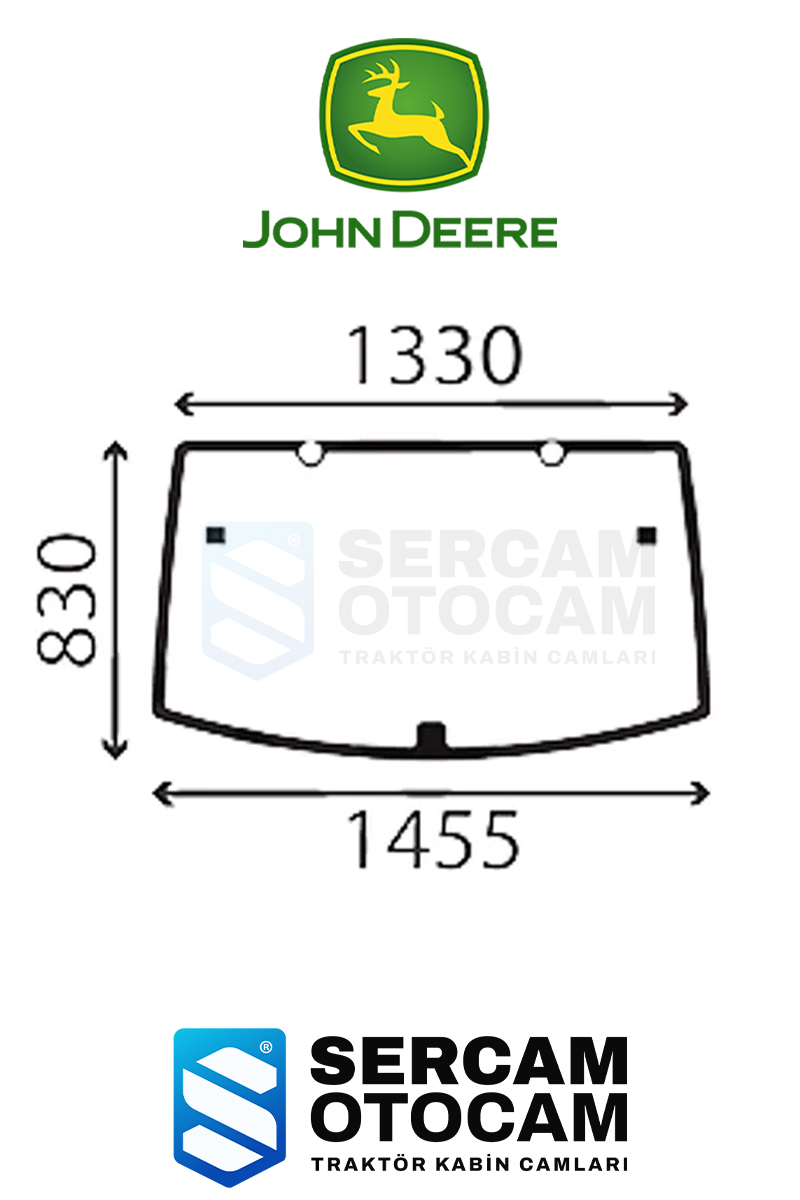 6230R Rear Window John Deere  - AL212195 | Sercam Otocam